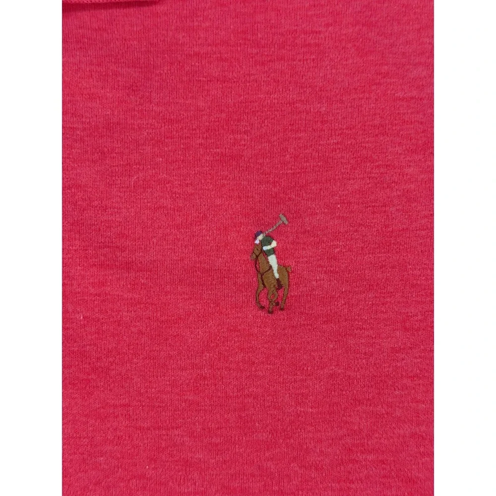 Polo Ralph Lauren Mens XL Classic Fit Polo Shirt Heather Red Short Sleeve Pony